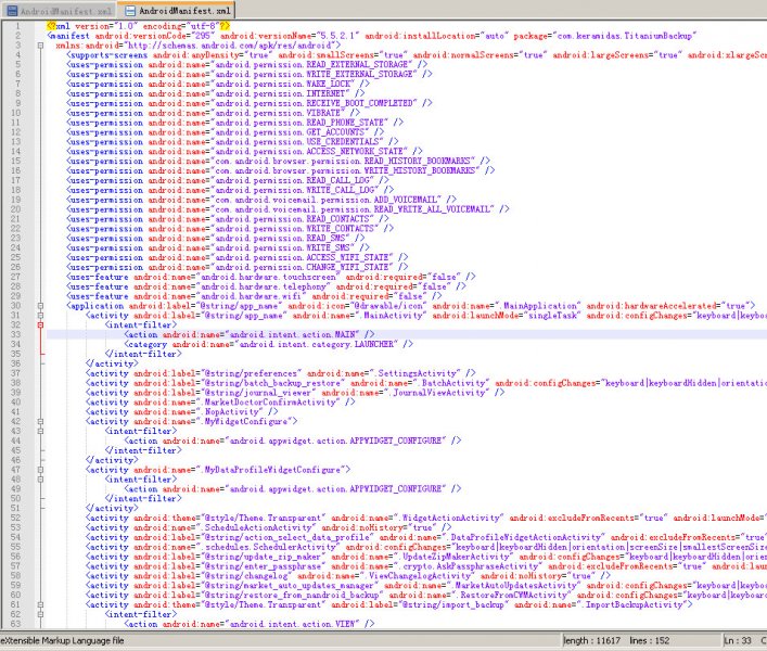 [求助]关于APKToolKit 3.0 反编译后，编译出来的 AndroidManifest.xml 文件里丢失了很多属性名-付费问答（存档 ...