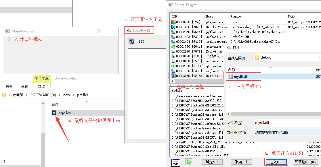 dll注入流程