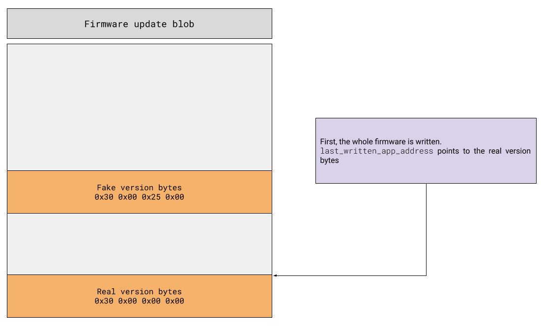 Firmware downgrade step 1