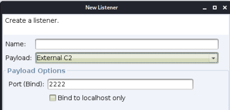 图11 External C2 listener