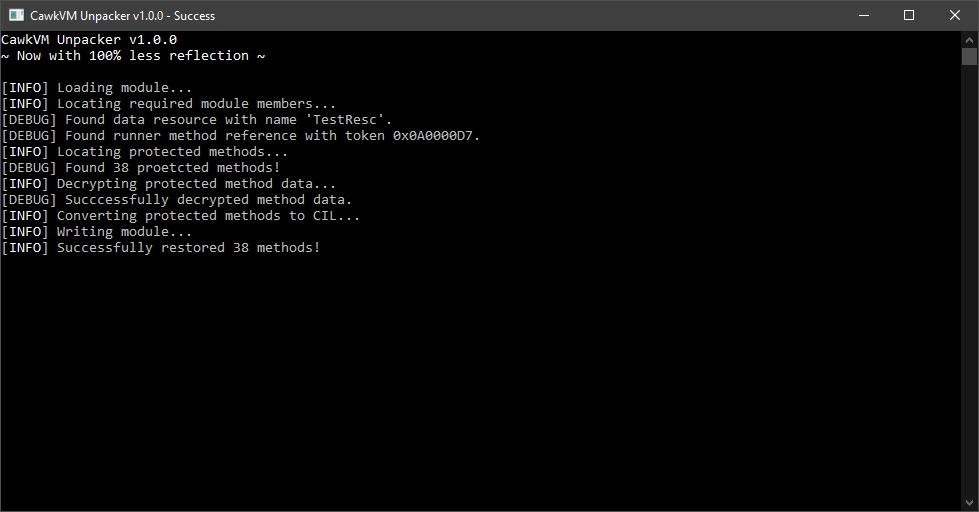 CawkVm Unpacker