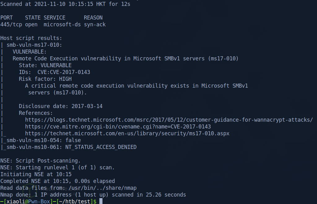 pic53-Got ms17-010 vulnerable