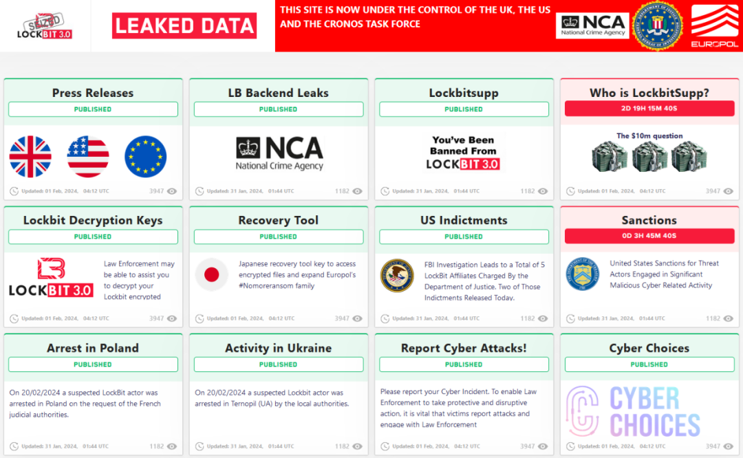 分享]世界最大网络犯罪集团LockBit被捣毁，执法机构查获勒索软件源代码 