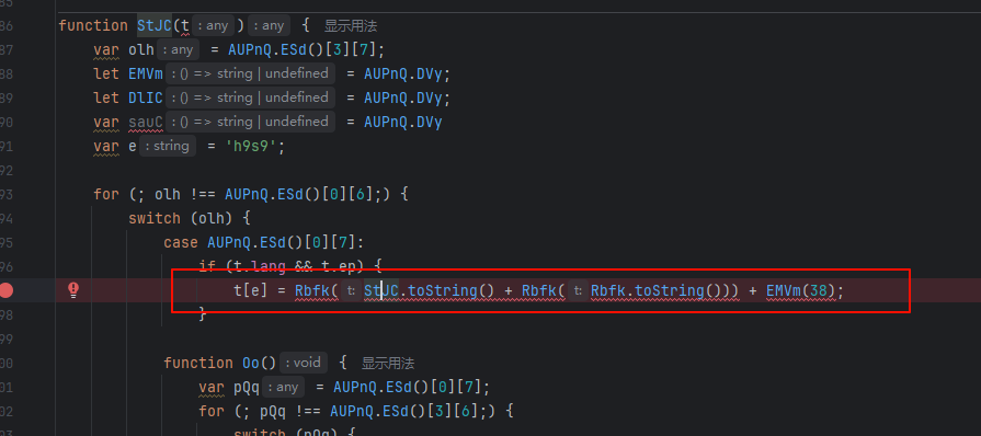 gct.js 中含有反调试,建议是直接给固定结果 1803797734,该值会永远计算出 1816378497