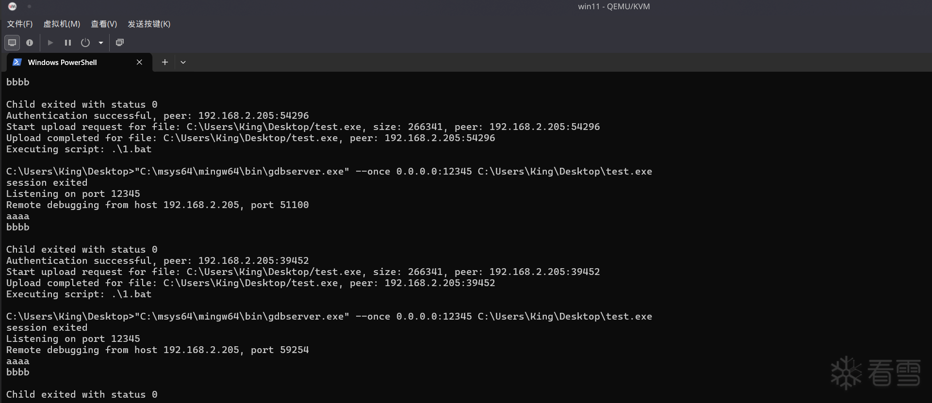 远程调试Windows程序