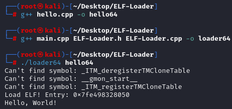 ELF-Loader64-run-result